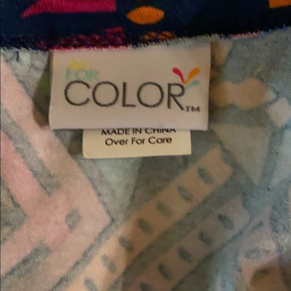 All For Color Geometric Print Blouse Small - Picture 10 of 11